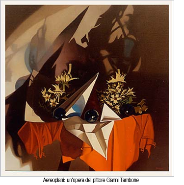 Aereoplani: un’opera del pittore Gianni Tambone