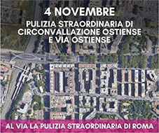 Al via il programma di pulizia straordinaria della città. Il Sindaco Gualtieri comincia dalla Circonvallazione Ostiense.