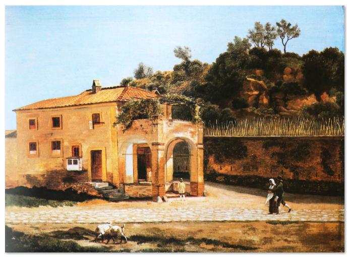 Una osteria sotto la rupe di San Paolo. C.W. Eckersberg 1815