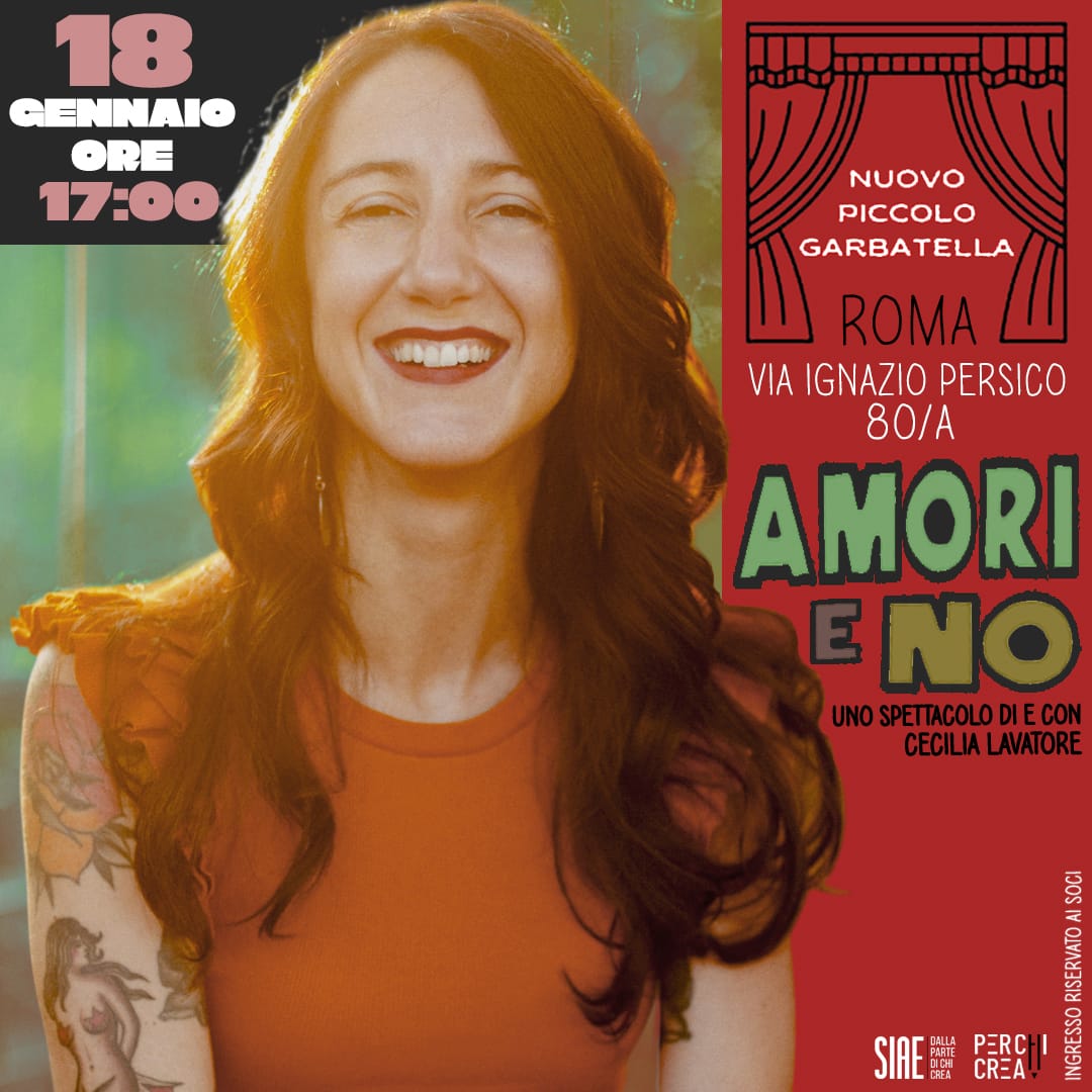 “Amori e no” Cecilia Lavatore apre il 2026 del Nuovo Piccolo Garbatella