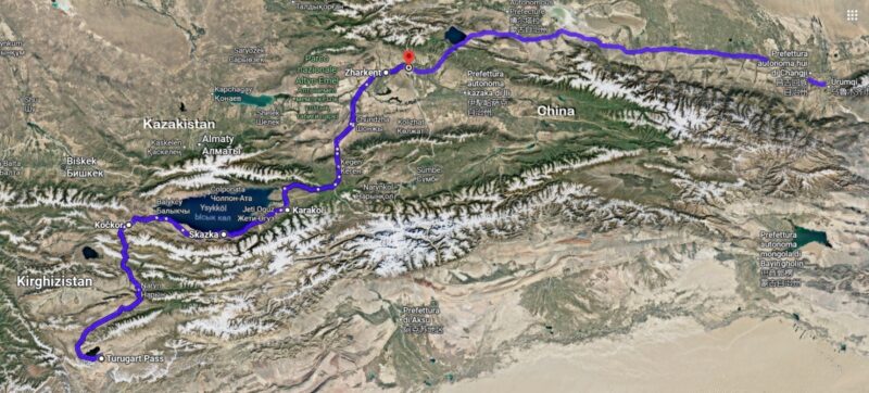 Dalla Garbatella a Kyoto in bici: la pedalata di Leo / Di nuovo Kyrgyzstan e poi Kazakistan e nuovo “passaggio a nord ovest” per la Cina. Liuxing Jie ovvero la Garbatella dello Xinjiang. [12]